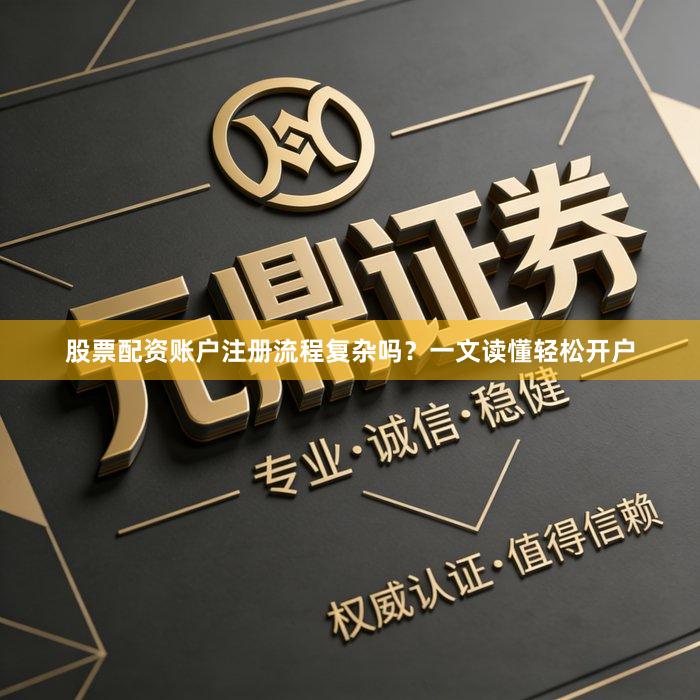 股票配资账户注册流程复杂吗？一文读懂轻松开户