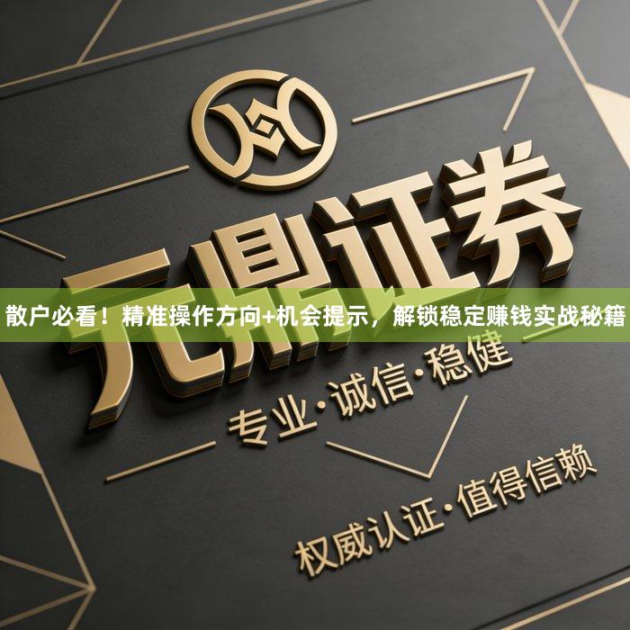 散户必看！精准操作方向+机会提示，解锁稳定赚钱实战秘籍