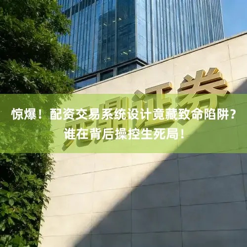 惊爆！配资交易系统设计竟藏致命陷阱？谁在背后操控生死局！