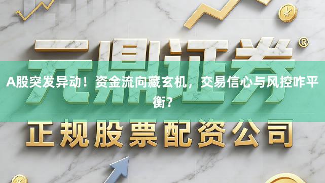 A股突发异动！资金流向藏玄机，交易信心与风控咋平衡？