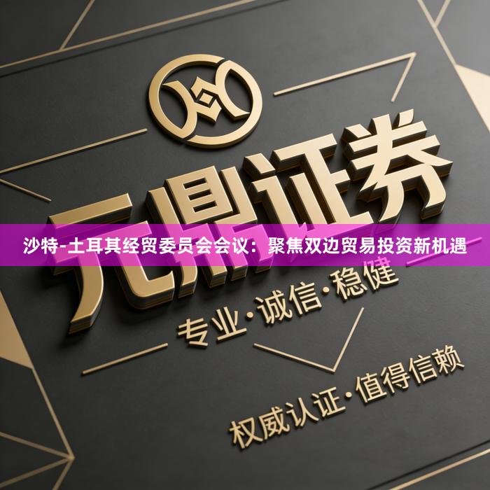 沙特-土耳其经贸委员会会议：聚焦双边贸易投资新机遇