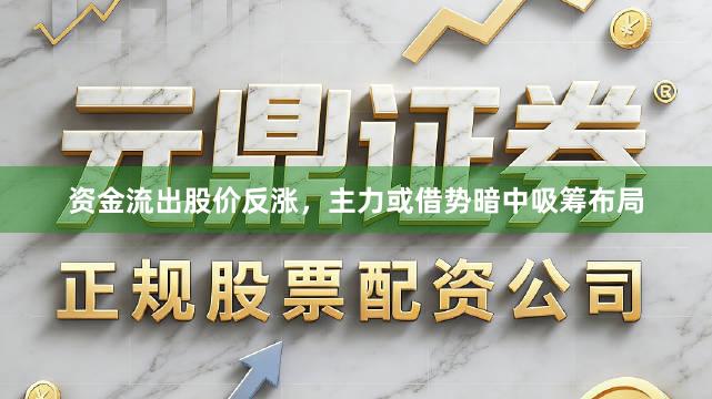 资金流出股价反涨，主力或借势暗中吸筹布局