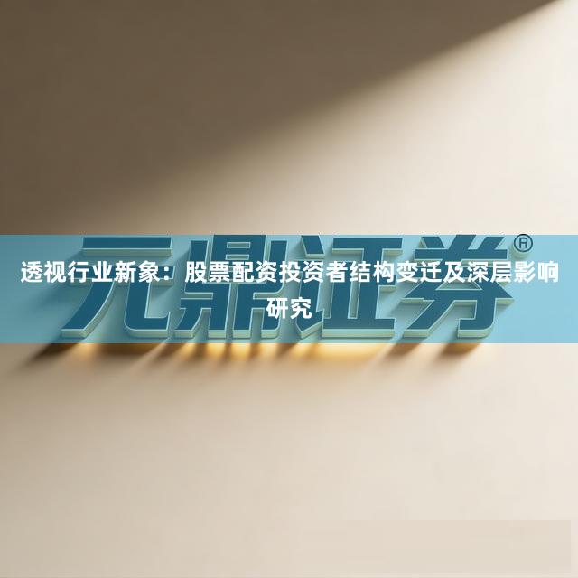 透视行业新象：股票配资投资者结构变迁及深层影响研究