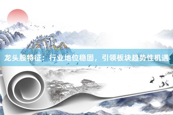 龙头股特征：行业地位稳固，引领板块趋势性机遇